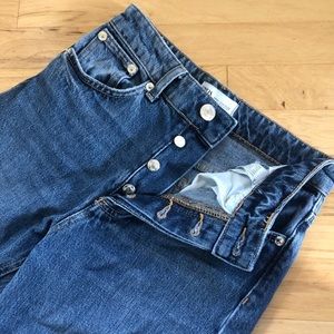 Blue Straight Leg Zara Jeans